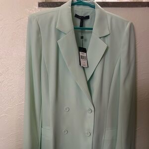 Pale Jade BCBG MAXAZRIA double breasted coatdress size M NWT